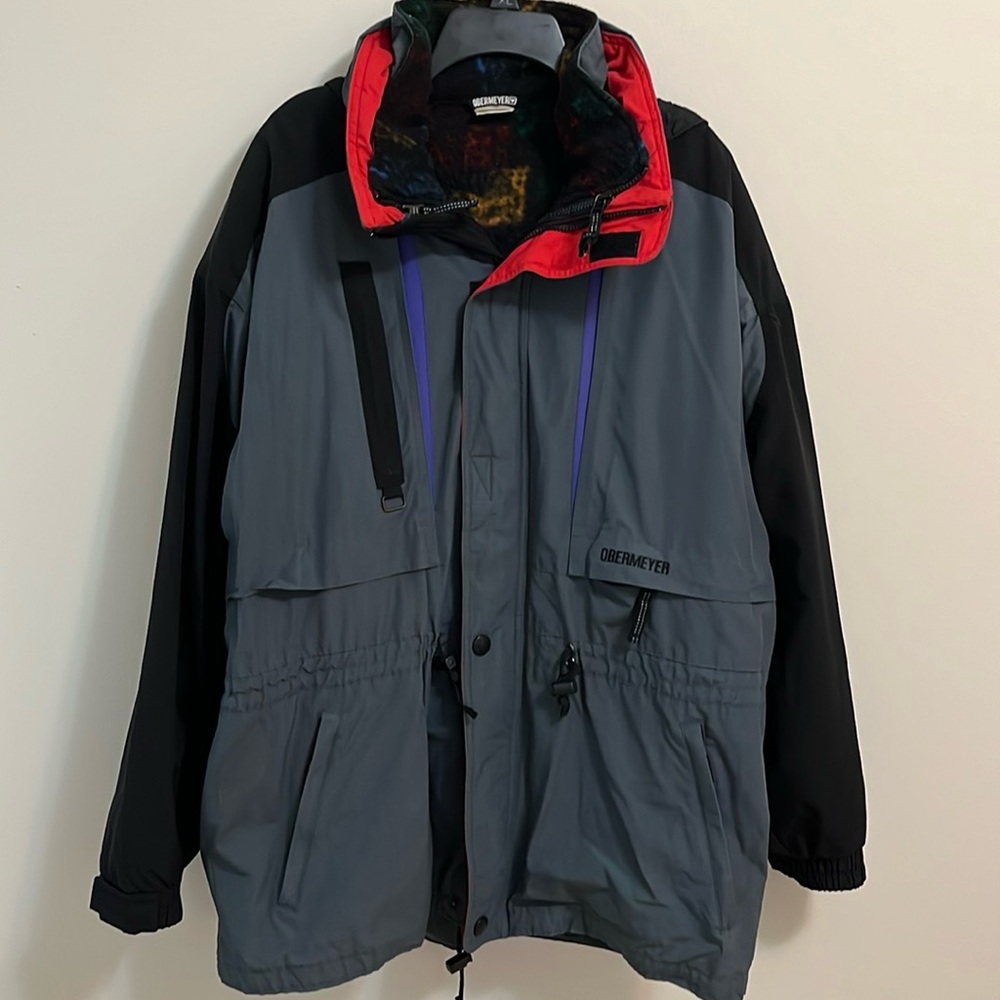 Vtg Men’s Obermeyer Arrowhead 2 piece Ski Coat Gorpcore 90’s Retro Size XL